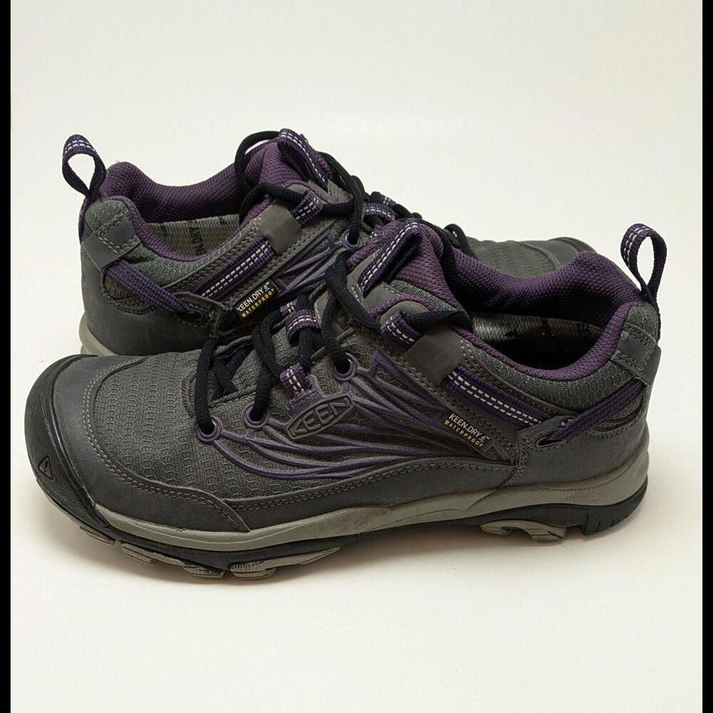 Womens Keen Saltzman‎ WP Low Outdoor Magnet Purple Hiking Shoes 1013225 Size 7